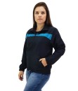 Conjunto Agasalho Feminino Tactel Microfibra Butu Biru Preto